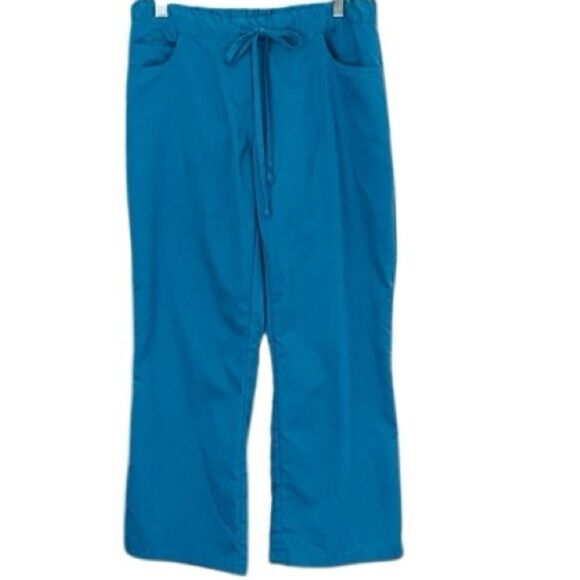 Grey's Anatomy by Barco Riley Women's 5-Pocket Scrub Pants - Small Petite, Teal - Picture 1 of 4